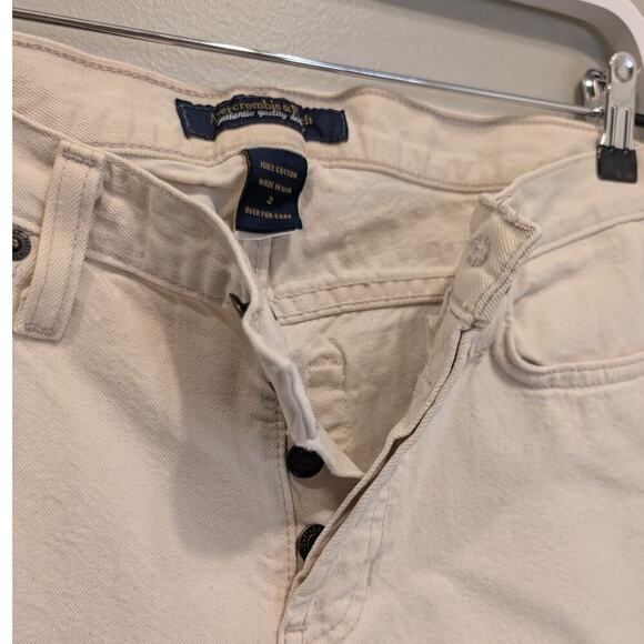 Abercrombie & Fitch Jeans Bootcut Cream Classic Costal - Size 2 - Picture 9 of 9